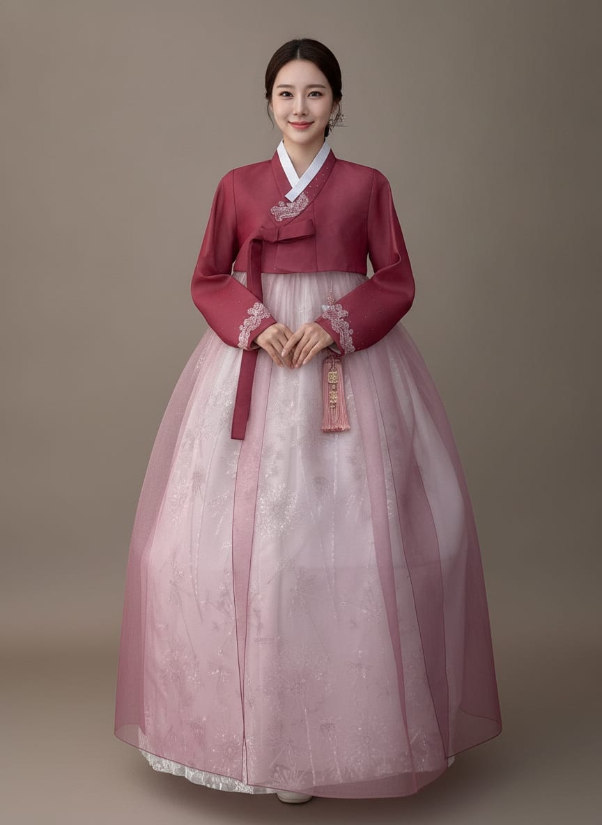 꽃구름연한적색