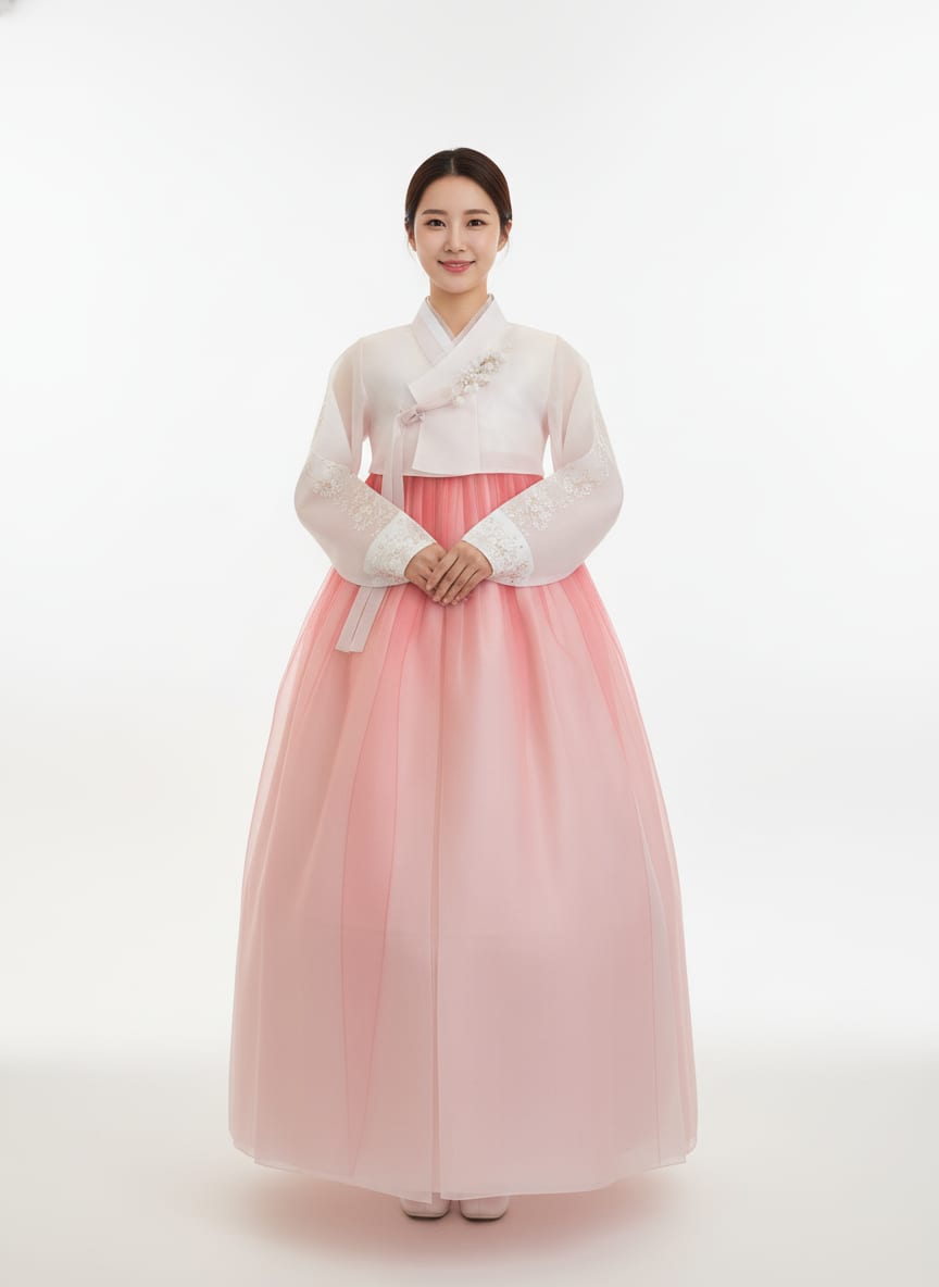 연핑크퍼프소매